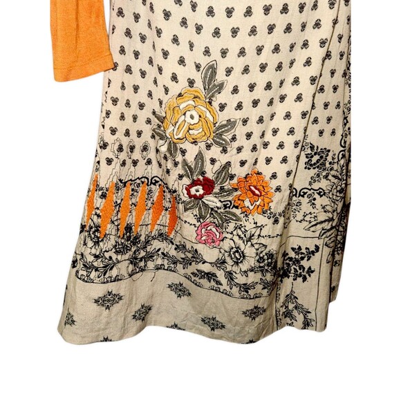 Anthropologie Vineet Bahl Devi Boho Embroidered Tie Waist Midi Skirt Out… - Picture 5 of 8